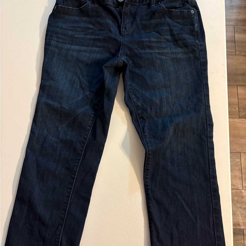 Simply Vera Vera Wang Dark Blue Mid Rise Capri Jeans